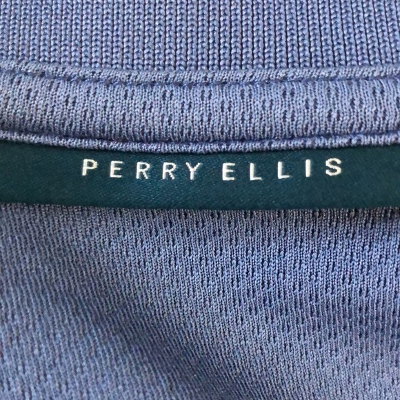 Perry Ellis Short Sleeve Polo Shirt Blue Size XL - Picture 7 of 11